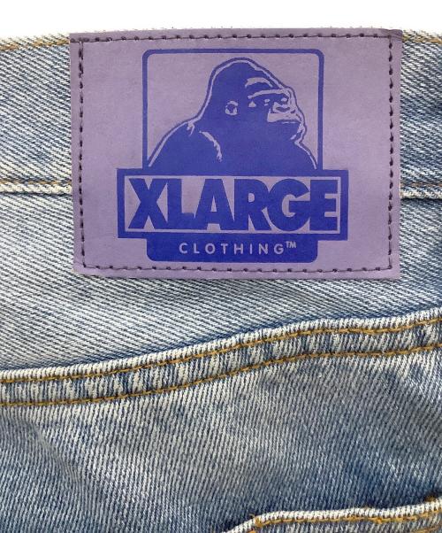 X-LARGE（エクストララージ）X-LARGE (エクストララージ) EMBROIDERED DENIM PANTS インディゴ サイズ:32inchの古着・服飾アイテム