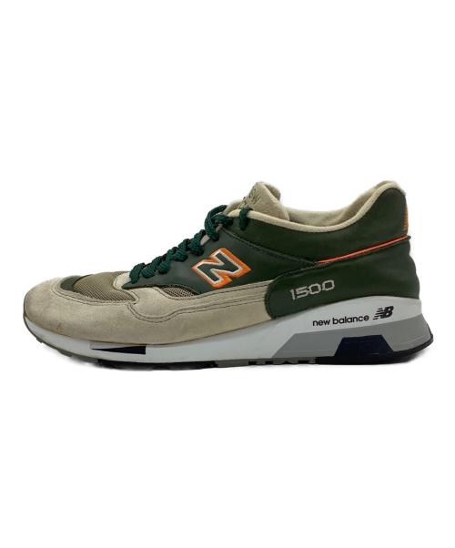NEW BALANCE（ニューバランス）NEW BALANCE (ニューバランス) スニーカー グリーン×ベージュ サイズ:UK7 1/2の古着・服飾アイテム
