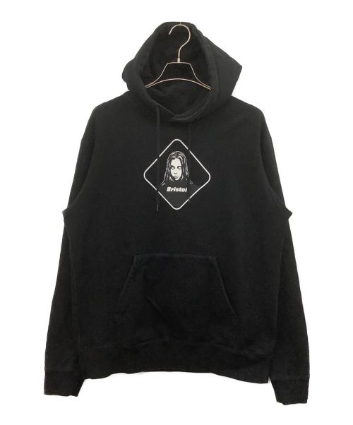 X-GIRL（エックスガール）X-GIRL (エックスガール) F.C.Real Bristol (エフシーレアルブリストル) SUPPORTER SWEAT HOODIE ブラック サイズ:Lの古着・服飾アイテム