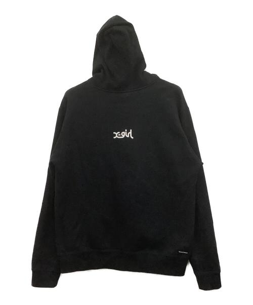 X-GIRL（エックスガール）X-GIRL (エックスガール) F.C.Real Bristol (エフシーレアルブリストル) SUPPORTER SWEAT HOODIE ブラック サイズ:Lの古着・服飾アイテム