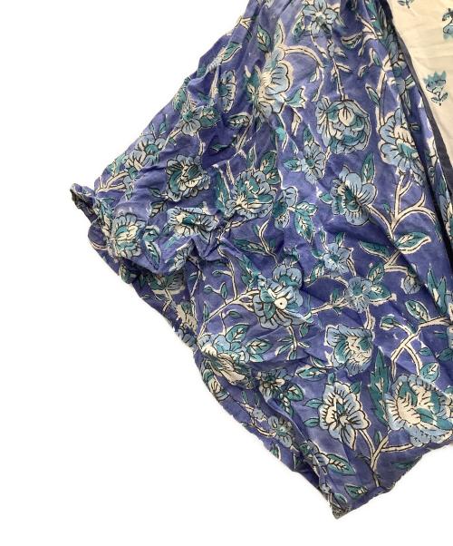 saruche（サルーチェ）saruche (サルーチェ) 半袖ワンピース ブルー×ホワイト サイズ:−の古着・服飾アイテム