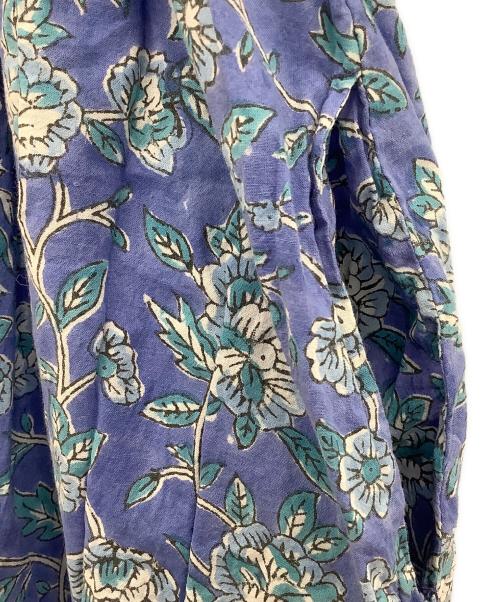 saruche（サルーチェ）saruche (サルーチェ) 半袖ワンピース ブルー×ホワイト サイズ:−の古着・服飾アイテム