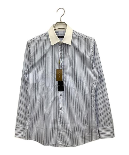 GUCCI（グッチ）GUCCI (グッチ) ビジネスシャツ スカイブルー サイズ:39の古着・服飾アイテム