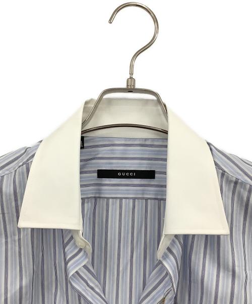 GUCCI（グッチ）GUCCI (グッチ) ビジネスシャツ スカイブルー サイズ:39の古着・服飾アイテム