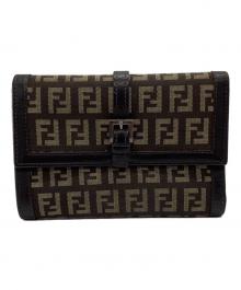 FENDI（フェンディ）の古着「3つ折り財布」｜ブラウン