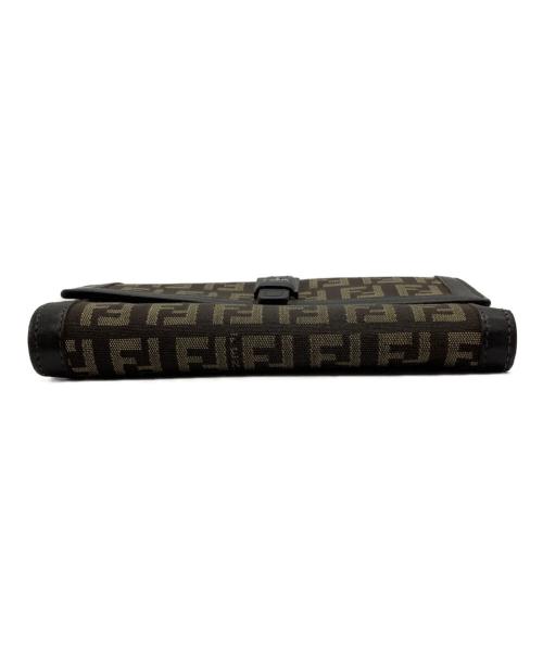 FENDI（フェンディ）FENDI (フェンディ) 3つ折り財布 ブラウンの古着・服飾アイテム
