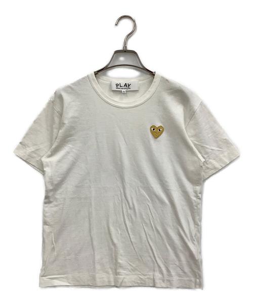 PLAY COMME des GARCONS（プレイコムデギャルソン）PLAY COMME des GARCONS (プレイコムデギャルソン) 半袖カットソー ホワイト サイズ:Sの古着・服飾アイテム