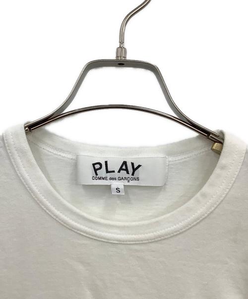 PLAY COMME des GARCONS（プレイコムデギャルソン）PLAY COMME des GARCONS (プレイコムデギャルソン) 半袖カットソー ホワイト サイズ:Sの古着・服飾アイテム