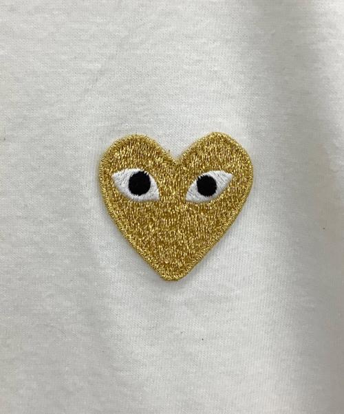 PLAY COMME des GARCONS（プレイコムデギャルソン）PLAY COMME des GARCONS (プレイコムデギャルソン) 半袖カットソー ホワイト サイズ:Sの古着・服飾アイテム