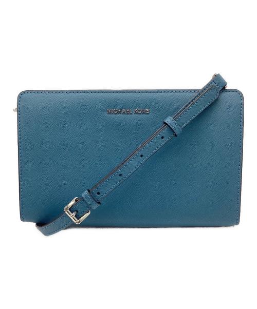 MICHAEL KORS（マイケルコース）MICHAEL KORS (マイケルコース) スクエアショルダーバッグ ブルー サイズ:−の古着・服飾アイテム
