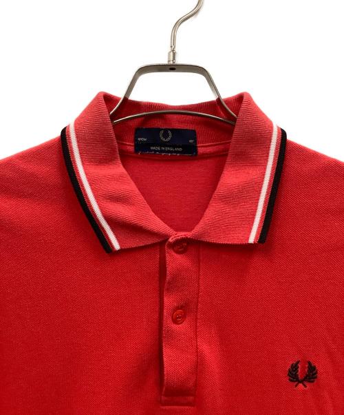 FRED PERRY（フレッドペリー）FRED PERRY (フレッドペリー) ポロシャツ レッド サイズ:40の古着・服飾アイテム