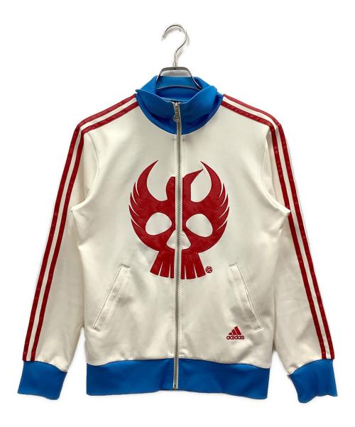 adidas（アディダス）adidas (アディダス) トラックジャケット ブルー×ホワイト サイズ:Lの古着・服飾アイテム