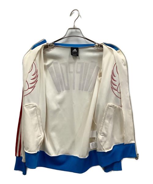 adidas（アディダス）adidas (アディダス) トラックジャケット ブルー×ホワイト サイズ:Lの古着・服飾アイテム