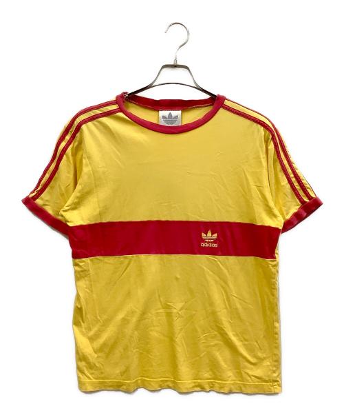 adidas（アディダス）adidas (アディダス) 半袖カットソー オレンジ サイズ:Lの古着・服飾アイテム