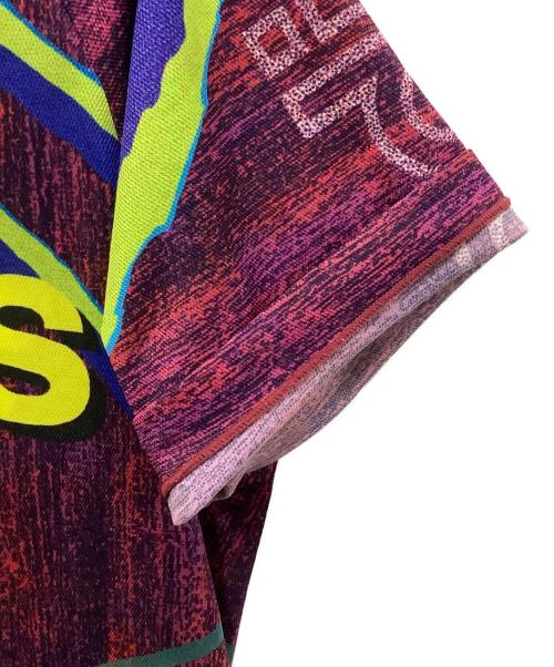 adidas（アディダス）adidas (アディダス) ゲームシャツ レッド×ブルー サイズ:M−Lの古着・服飾アイテム