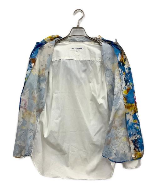 COMME des GARCONS SHIRT（コムデギャルソンシャツ）COMME des GARCONS SHIRT (コムデギャルソンシャツ) 長袖シャツ ブルー×ホワイト サイズ:XSの古着・服飾アイテム