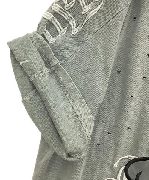 GALFY（ガルフィー）GALFY (ガルフィー) 半袖カットソー グレー サイズ:XLの古着・服飾アイテム