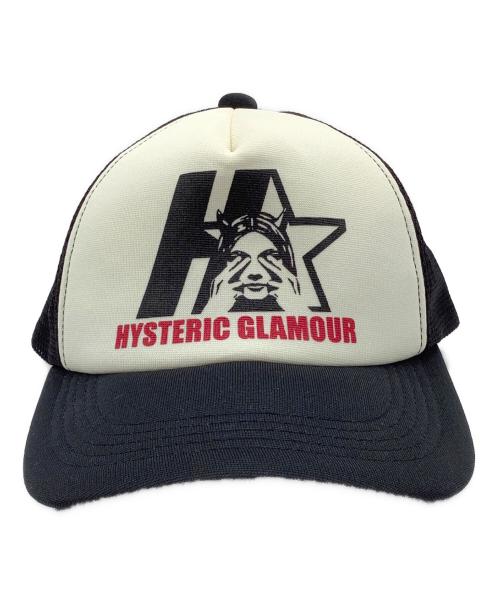 Hysteric Glamour（ヒステリックグラマー）Hysteric Glamour (ヒステリックグラマー) キャップ ブラック×ホワイトの古着・服飾アイテム