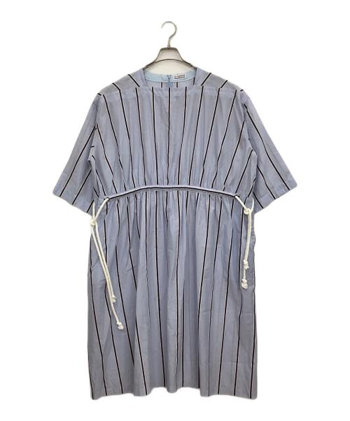 LA MARINE FRANCAISE（マリンフランセーズ）LA MARINE FRANCAISE (マリンフランセーズ) 半袖ワンピース スカイブルー サイズ:Fの古着・服飾アイテム