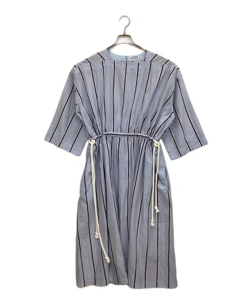 LA MARINE FRANCAISE（マリンフランセーズ）LA MARINE FRANCAISE (マリンフランセーズ) 半袖ワンピース スカイブルー サイズ:Fの古着・服飾アイテム