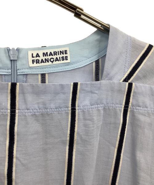 LA MARINE FRANCAISE（マリンフランセーズ）LA MARINE FRANCAISE (マリンフランセーズ) 半袖ワンピース スカイブルー サイズ:Fの古着・服飾アイテム