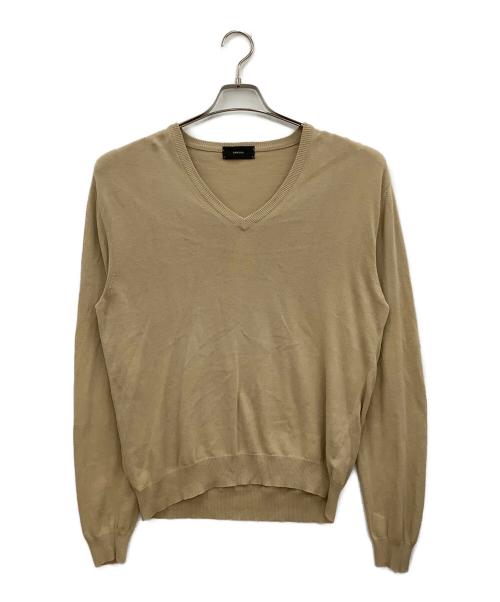 Zanone（ザノーネ）Zanone (ザノーネ) 薄手ニット ベージュ サイズ:50の古着・服飾アイテム