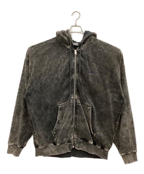 DIESEL（ディーゼル）DIESEL (ディーゼル) ジップパーカー ブラック サイズ:XXLの古着・服飾アイテム