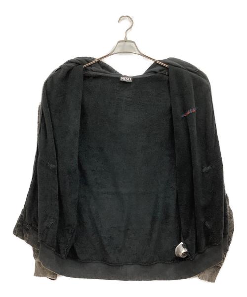 DIESEL（ディーゼル）DIESEL (ディーゼル) ジップパーカー ブラック サイズ:XXLの古着・服飾アイテム