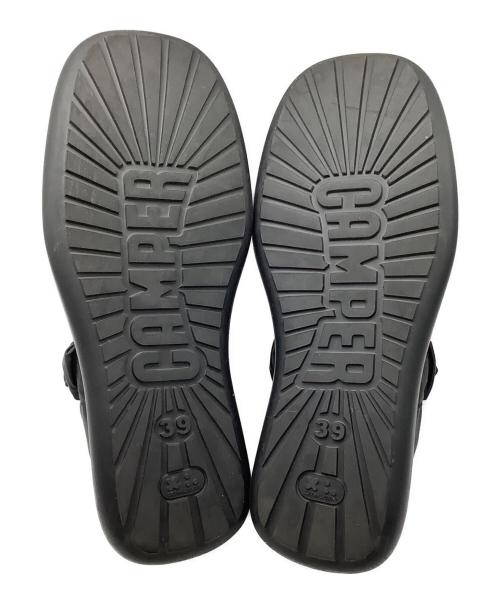CAMPER（カンペール）CAMPER (カンペール) オンダ フラットシューズ ブラック サイズ:39の古着・服飾アイテム