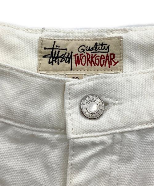 stussy（ステューシー）stussy (ステューシー) Work Pant Canvas ホワイト サイズ:30の古着・服飾アイテム