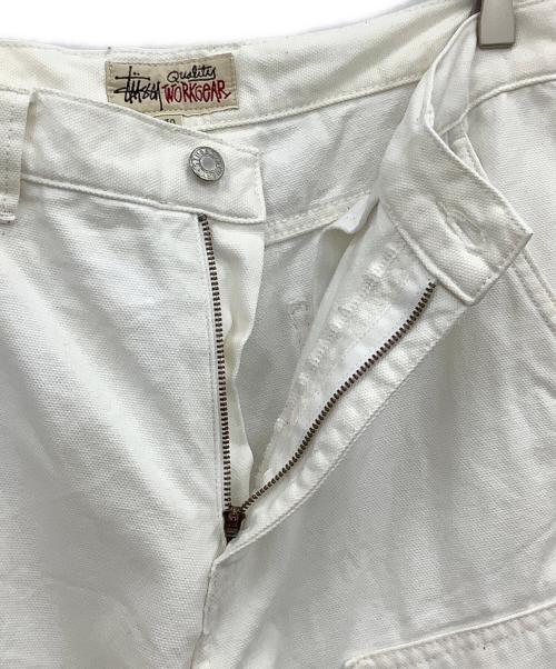 stussy（ステューシー）stussy (ステューシー) Work Pant Canvas ホワイト サイズ:30の古着・服飾アイテム
