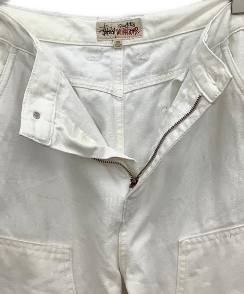 stussy（ステューシー）stussy (ステューシー) Work Pant Canvas ホワイト サイズ:30の古着・服飾アイテム