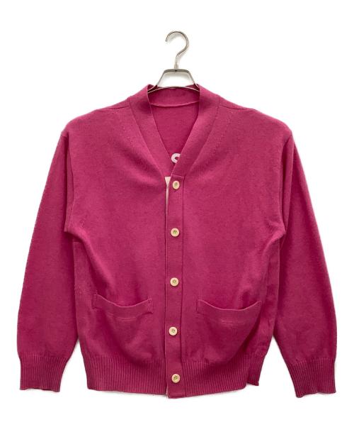 sacai（サカイ）sacai (サカイ) MADSAKI (マドサキ) ニットカーディガン ピンク サイズ:2の古着・服飾アイテム