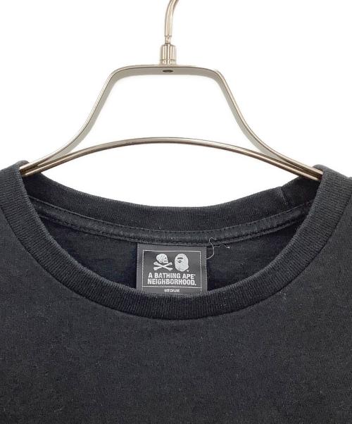 A BATHING APE（アベイシングエイプ）A BATHING APE (アベイシングエイプ) NEIGHBORHOOD (ネイバーフッド) 半袖カットソー ブラック サイズ:Mの古着・服飾アイテム