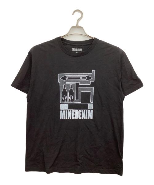 MINEDENIM（マインデニム）MINEDENIM (マインデニム) PAJA STUDIO 半袖カットソー ブラック サイズ:Lの古着・服飾アイテム