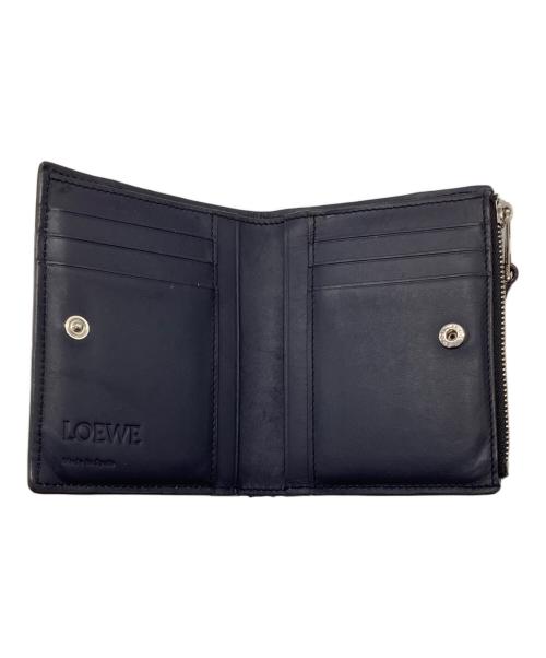 LOEWE（ロエベ）LOEWE (ロエベ) 2つ折り財布 ネイビーの古着・服飾アイテム