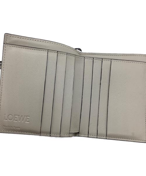 LOEWE（ロエベ）LOEWE (ロエベ) 2つ折り財布 グレー×グリーンの古着・服飾アイテム