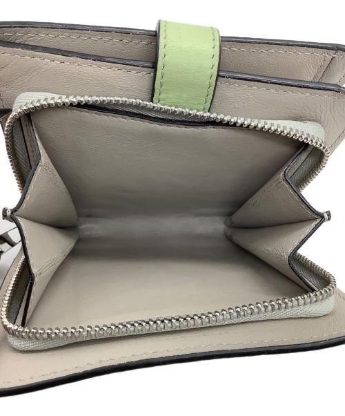LOEWE（ロエベ）LOEWE (ロエベ) 2つ折り財布 グレー×グリーンの古着・服飾アイテム