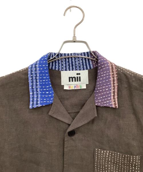 mii（ミー）mii (ミー) EDIFICE (エディフィス) 半袖シャツ ブラウン サイズ:Lの古着・服飾アイテム