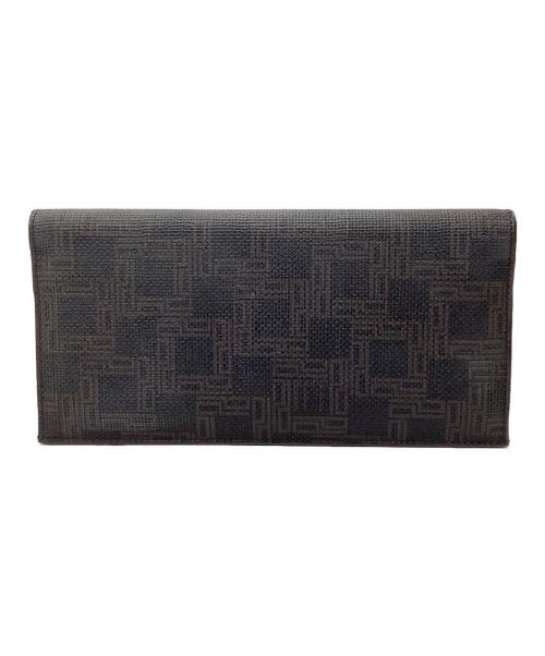 dunhill（ダンヒル）dunhill (ダンヒル) 長財布 ブラウン×ブラックの古着・服飾アイテム