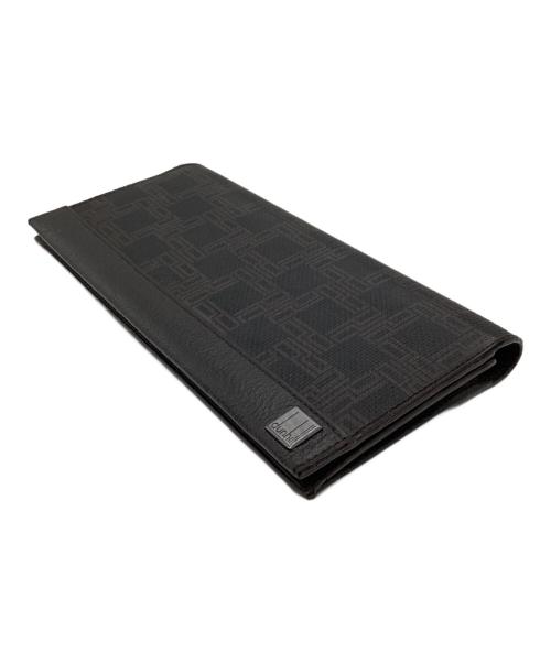 dunhill（ダンヒル）dunhill (ダンヒル) 長財布 ブラウン×ブラックの古着・服飾アイテム
