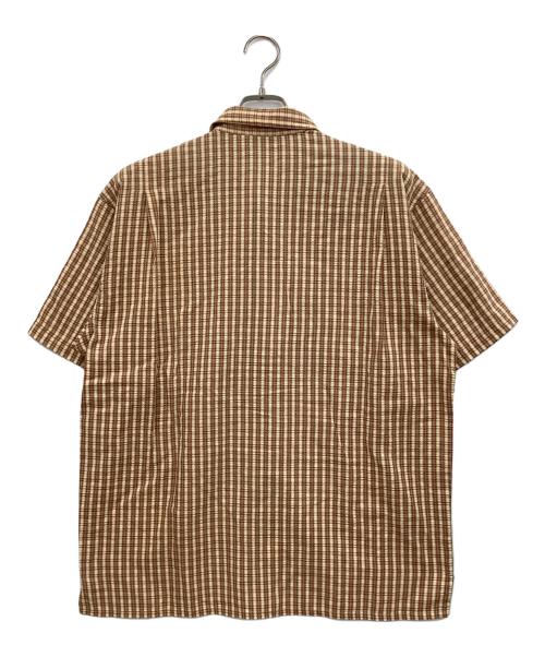 Patagonia（パタゴニア）Patagonia (パタゴニア) 半袖シャツ オレンジ×ベージュ サイズ:Mの古着・服飾アイテム