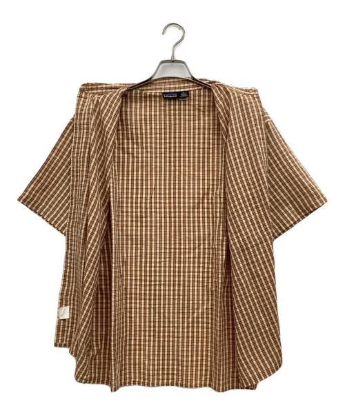 Patagonia（パタゴニア）Patagonia (パタゴニア) 半袖シャツ オレンジ×ベージュ サイズ:Mの古着・服飾アイテム