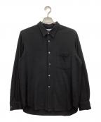 COMME des GARCONS HOMMEコムデギャルソン オム）の古着「長袖シャツ」｜ブラック