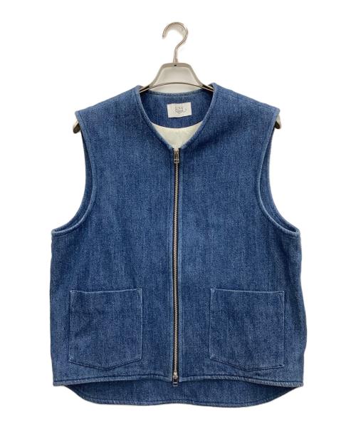 URU（ウル）URU (ウル) ジップベスト インディゴ サイズ:2の古着・服飾アイテム