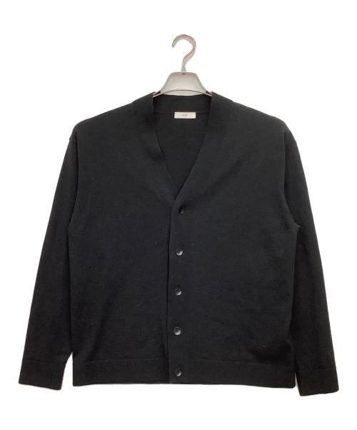 ATON（エイトン）ATON (エイトン) 薄手カーディガン ブラック サイズ:2の古着・服飾アイテム