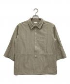 SEEALLシーオール）の古着「長袖シャツ」｜ベージュ