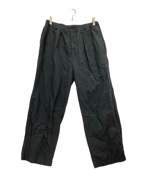 JOURNAL STANDARD（ジャーナルスタンダード）JOURNAL STANDARD (ジャーナルスタンダード) アンイーヴン ラミーコットン ワイド ドロー パンツ ブラック サイズ:Mの古着・服飾アイテム