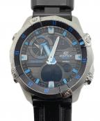 EDIFICE×CASIOエディフィス×カシオ）の古着「腕時計」｜ブラック×ブルー