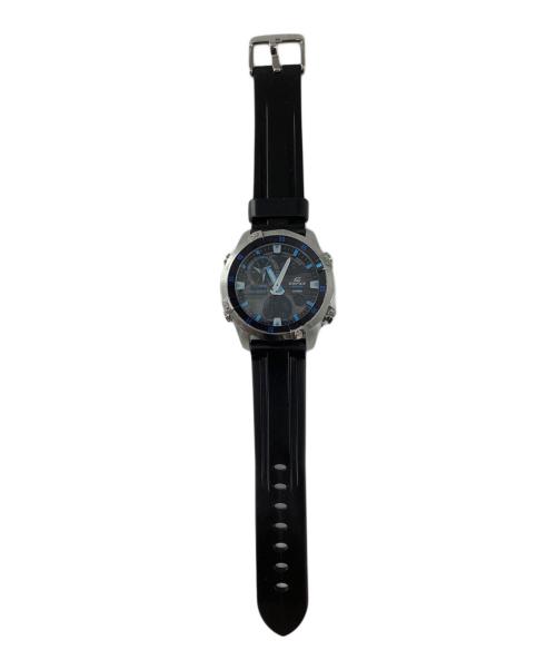 EDIFICE（エディフィス）EDIFICE (エディフィス) CASIO (カシオ) 腕時計 ブラック×ブルーの古着・服飾アイテム